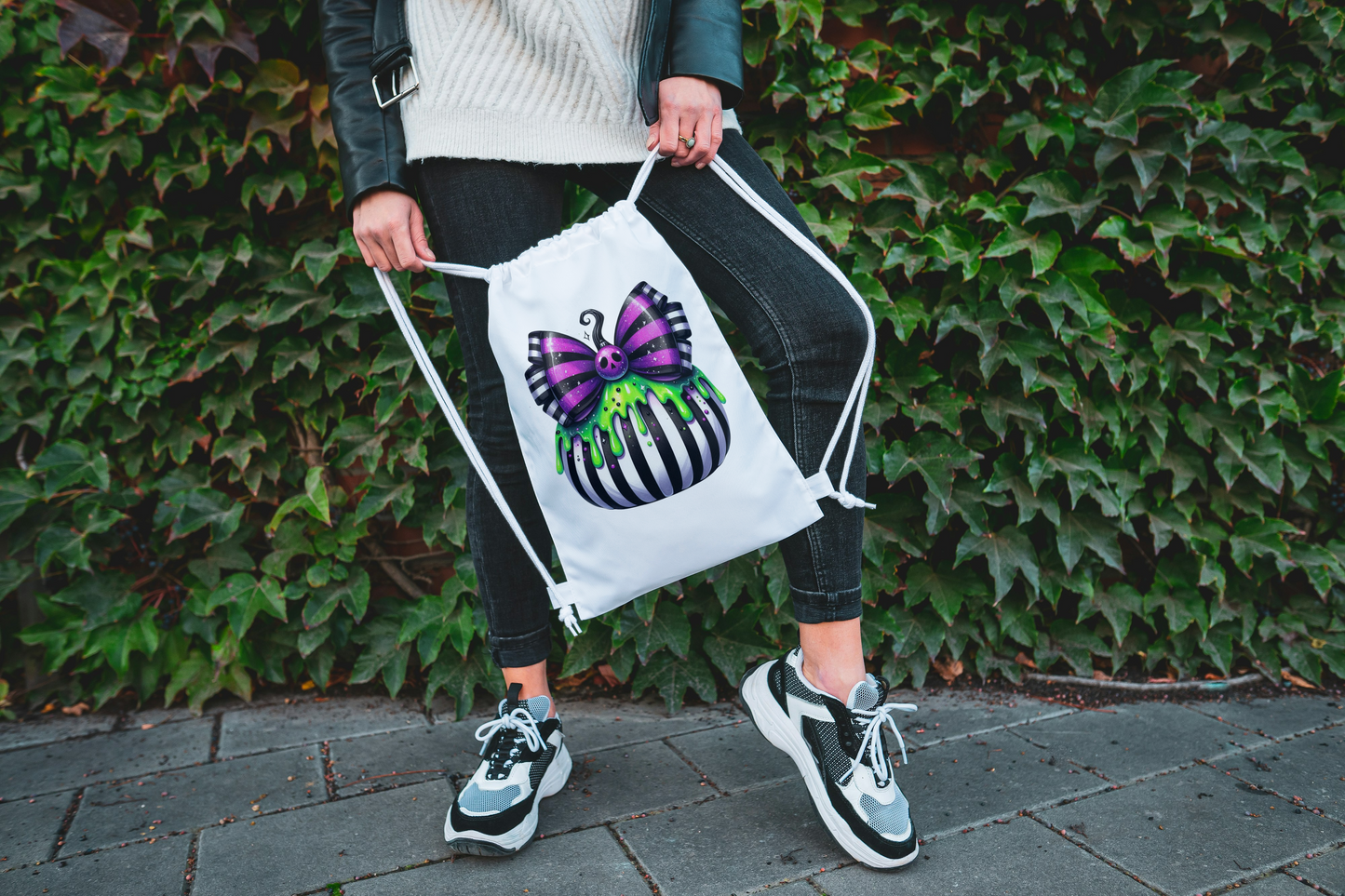 Trick or Treat Drawstring bag