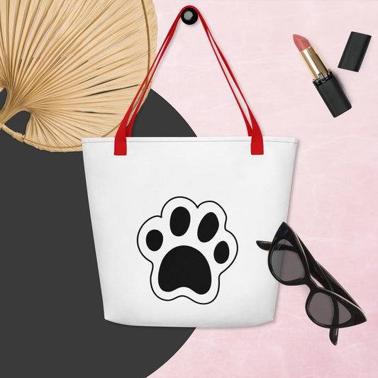 Dog Paw Tote Bag