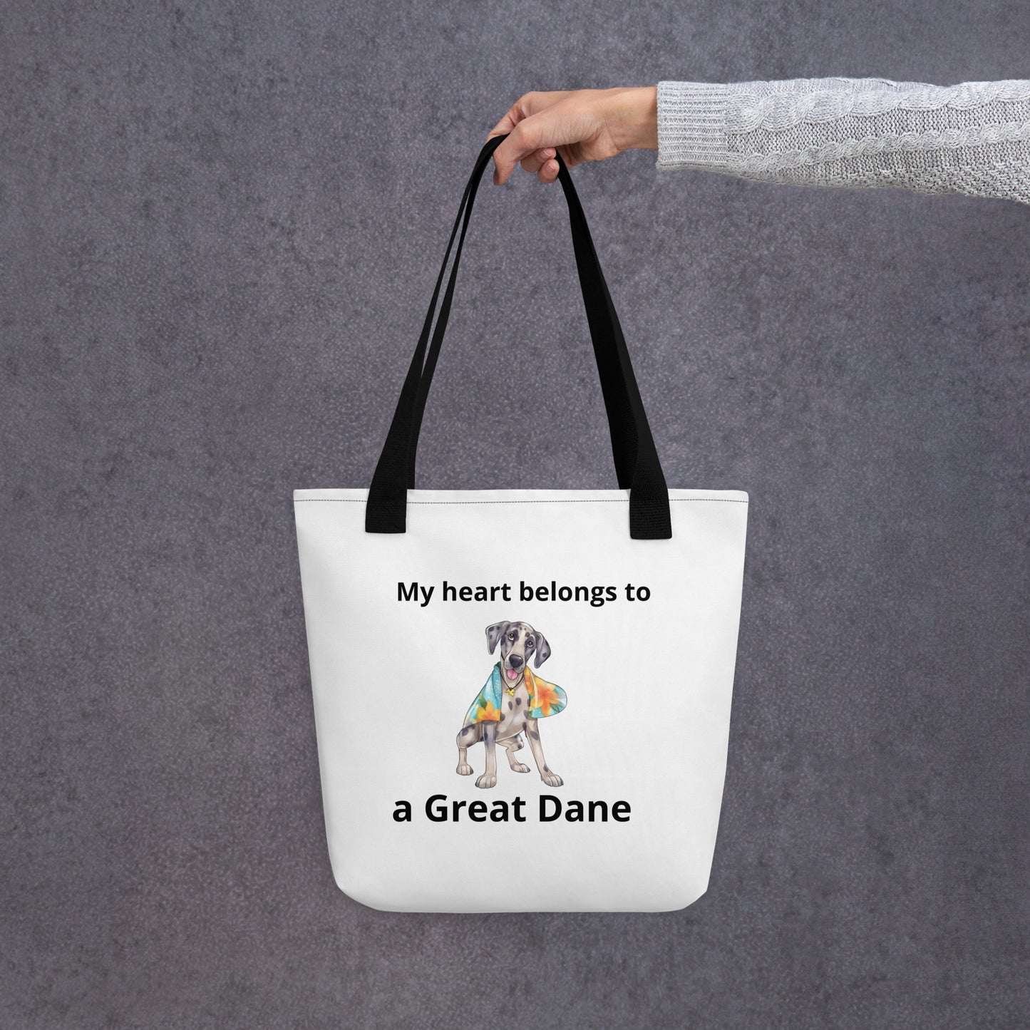 My Heart Great Dane Tote Bag
