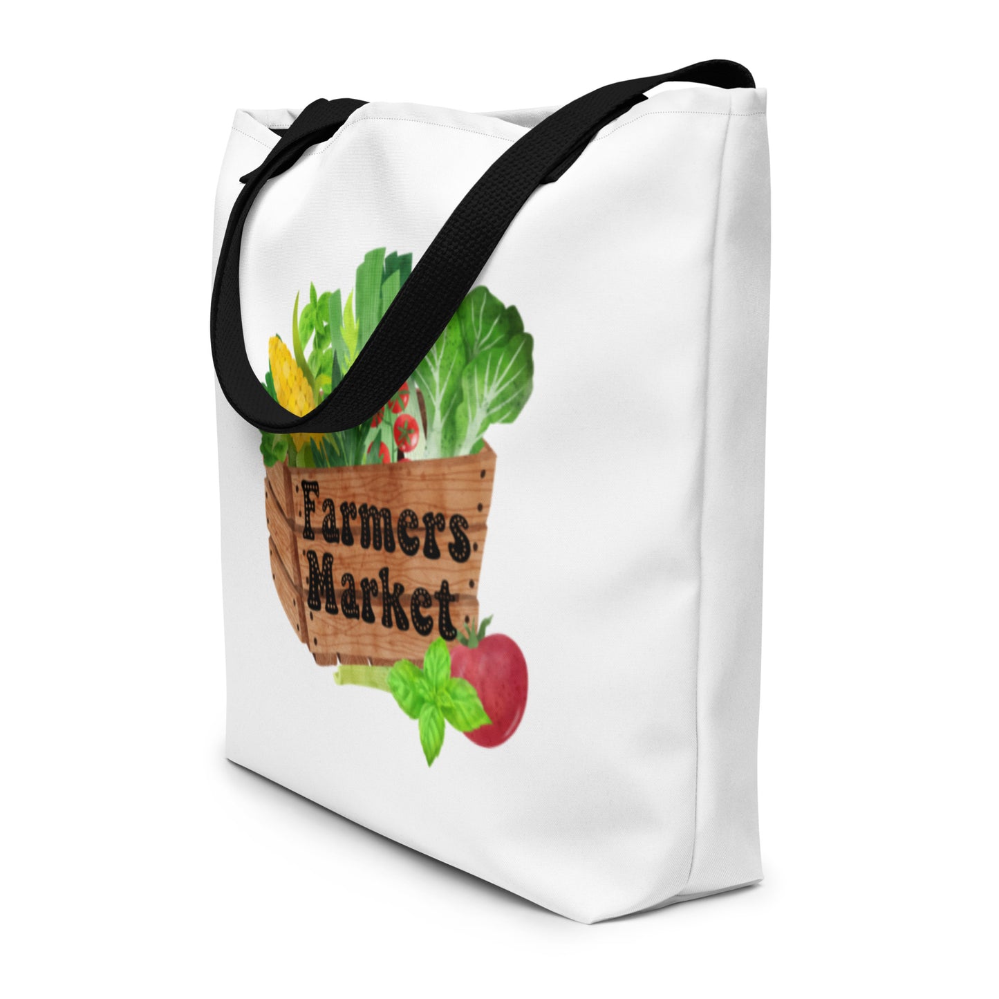 Farmers Market Large Tote Bag