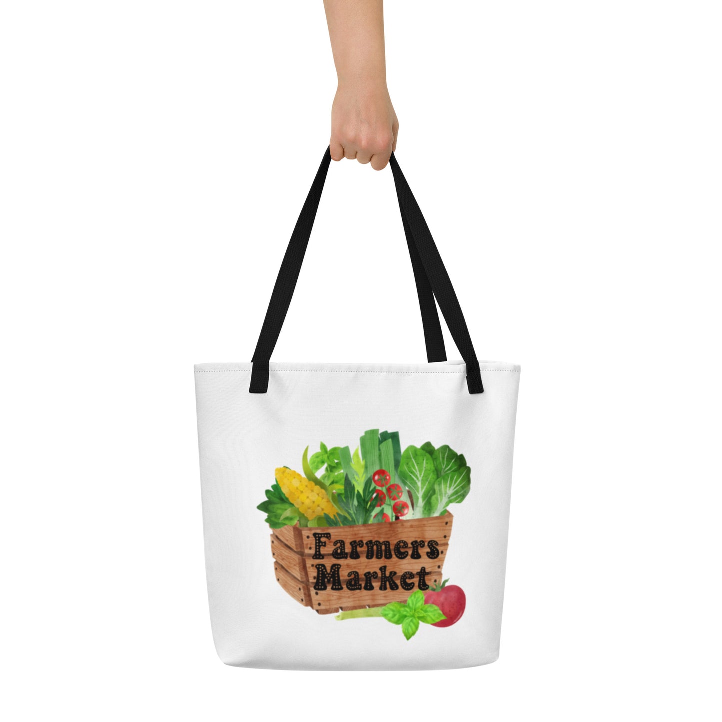 Farmers Market Large Tote Bag