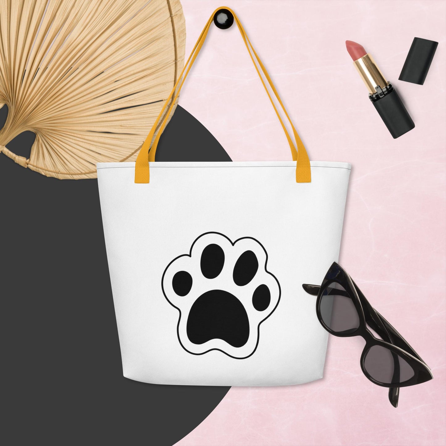 Dog Paw Tote Bag
