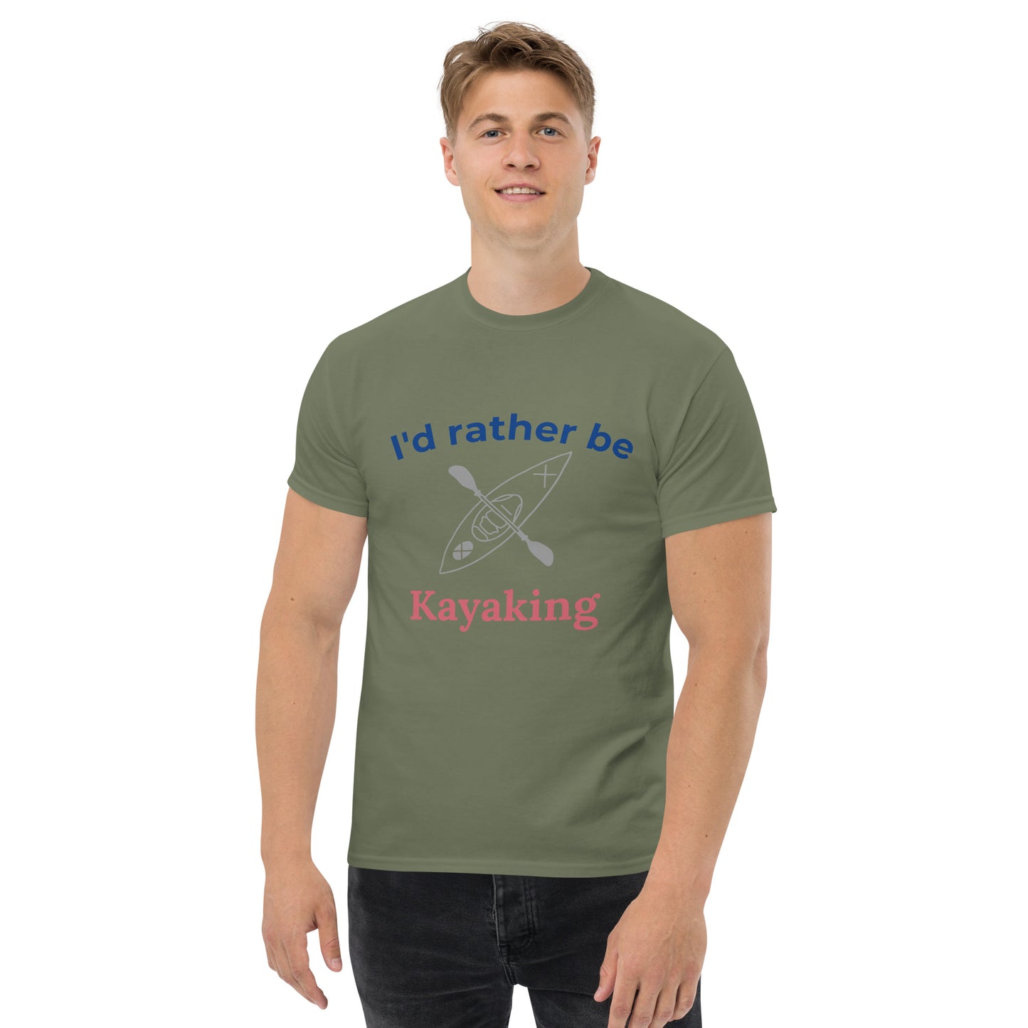 I'd rather be Kayaking Men's classic tee