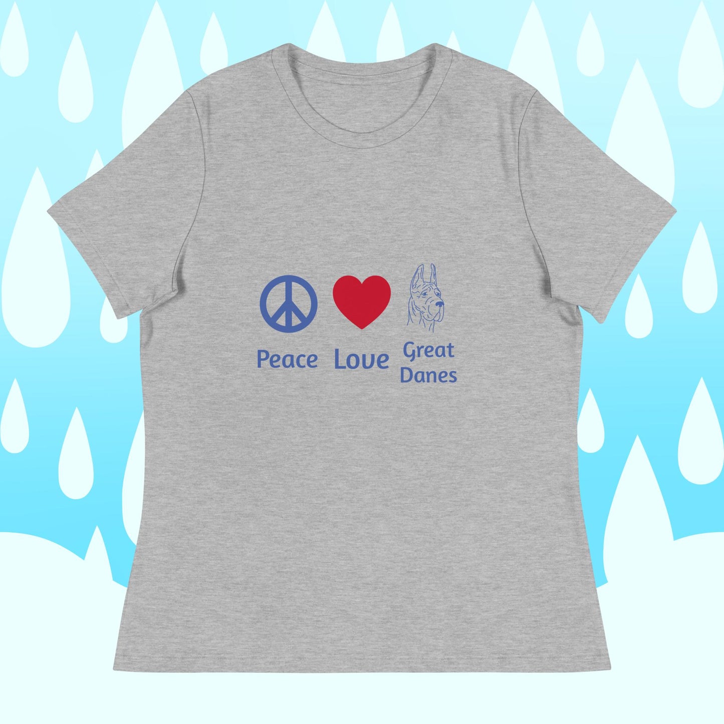 Peace Love and Great Danes T-Shirt