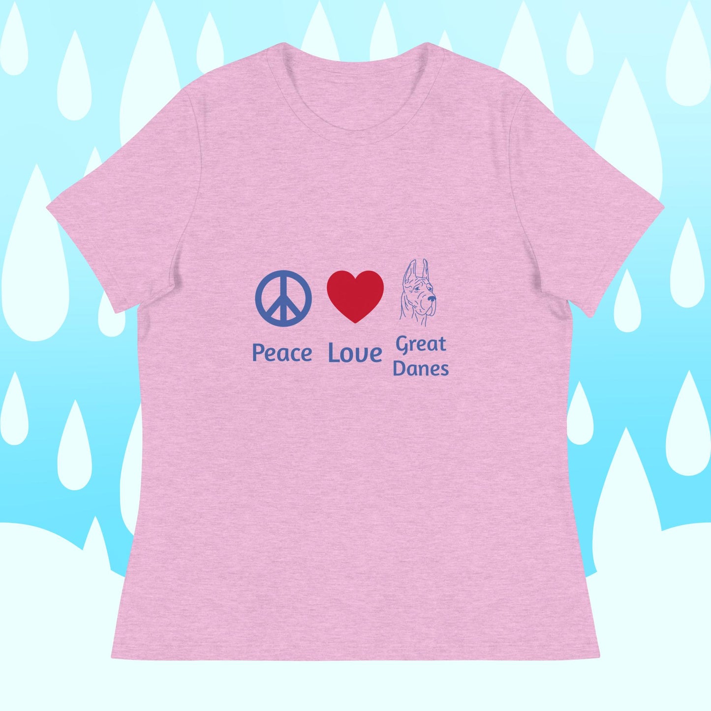 Peace Love and Great Danes T-Shirt