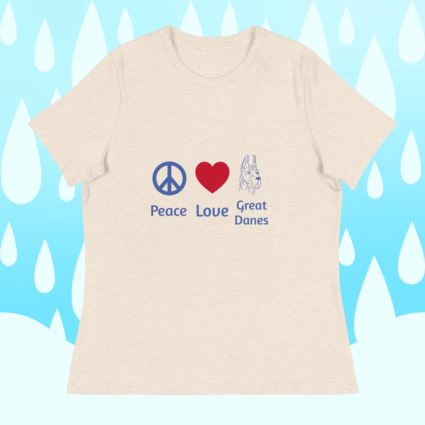 Peace Love and Great Danes T-Shirt