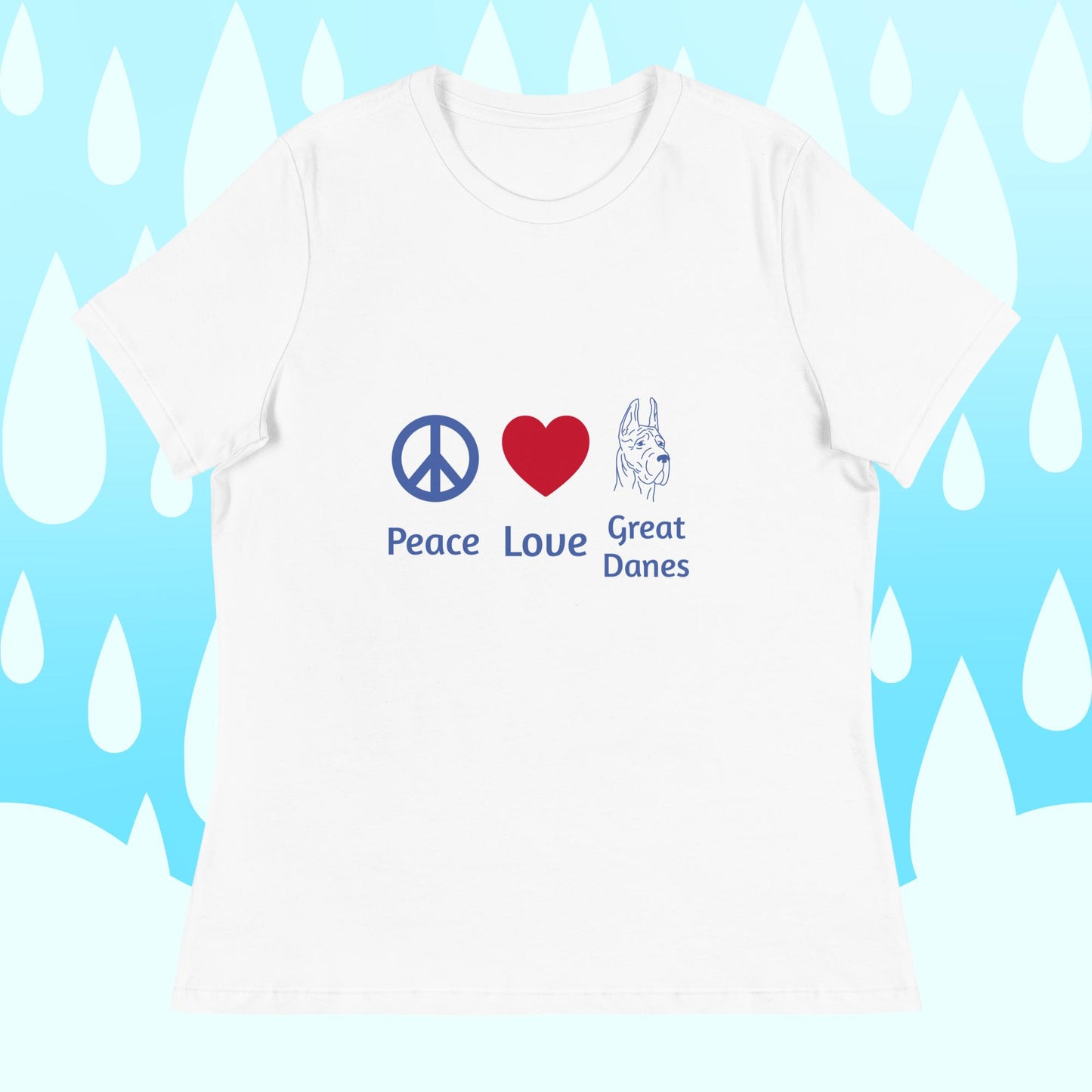 Peace Love and Great Danes T-Shirt